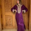 Robe d’hôtesse « caftan violet »