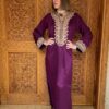 Robe d’hôtesse « caftan violet »